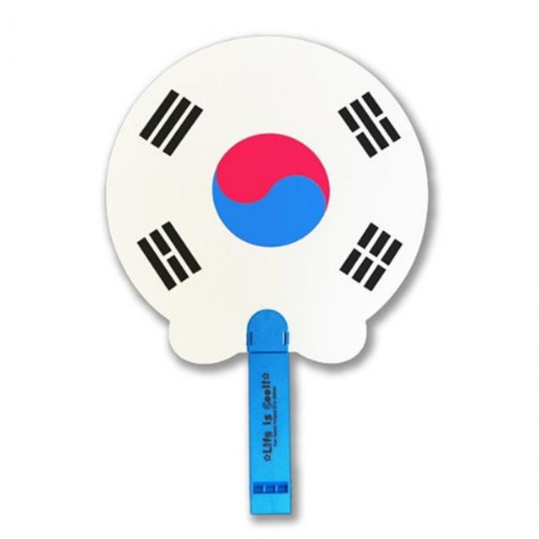 응원 태극 피리부채
