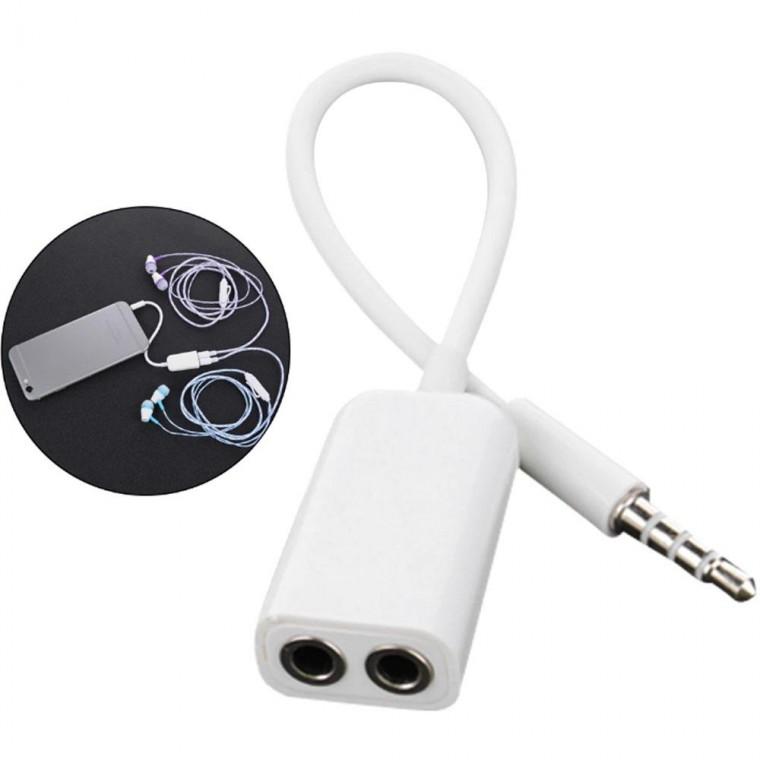 이어폰 Y잭 듀얼 오디오 라인 3.5mm 헤드셋 잭 이어폰