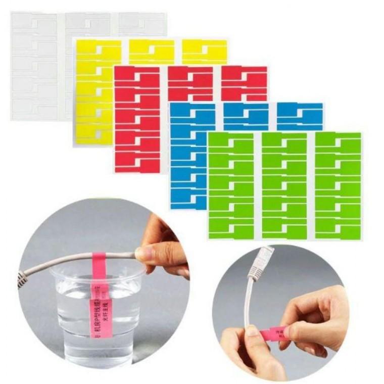 케이블 라벨 30pc 레이블 스티커 방수 식별 태그 표시