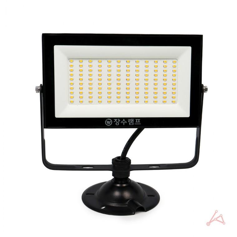 LED사각투광등 전구색 50W 흑색