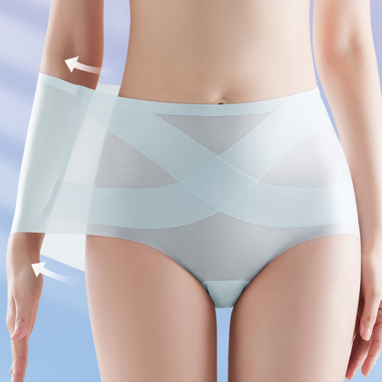 땀이차지 않는 초경량 심리스 하이웨스트 여성 팬티