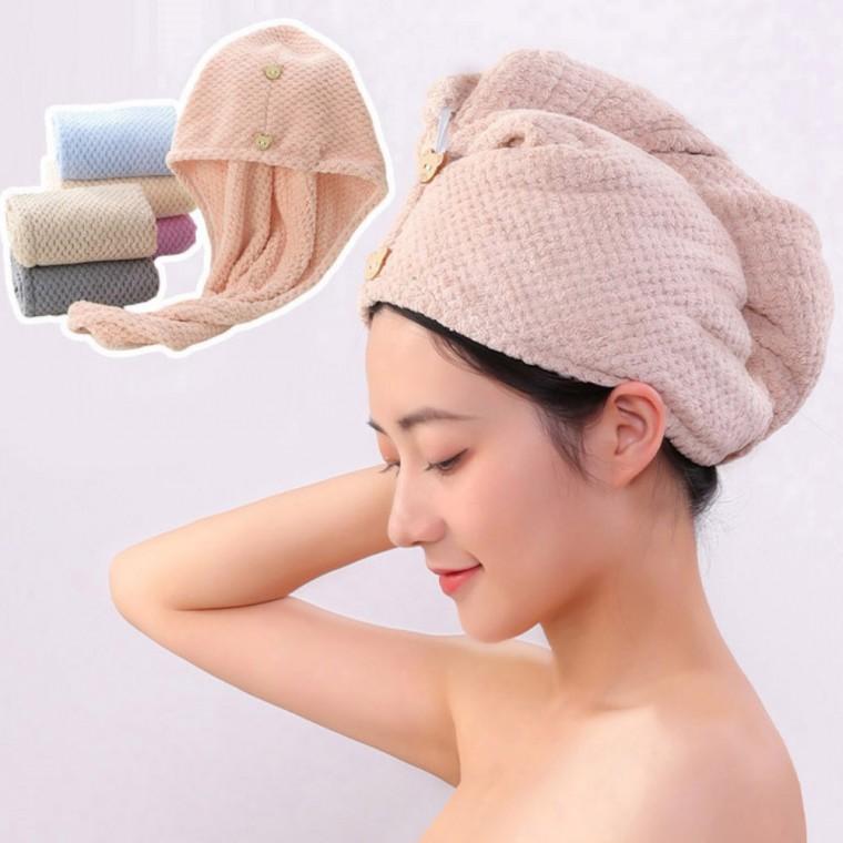 폭신폭신하고 가벼운 부드러운 원단 헤어 드라이 타월