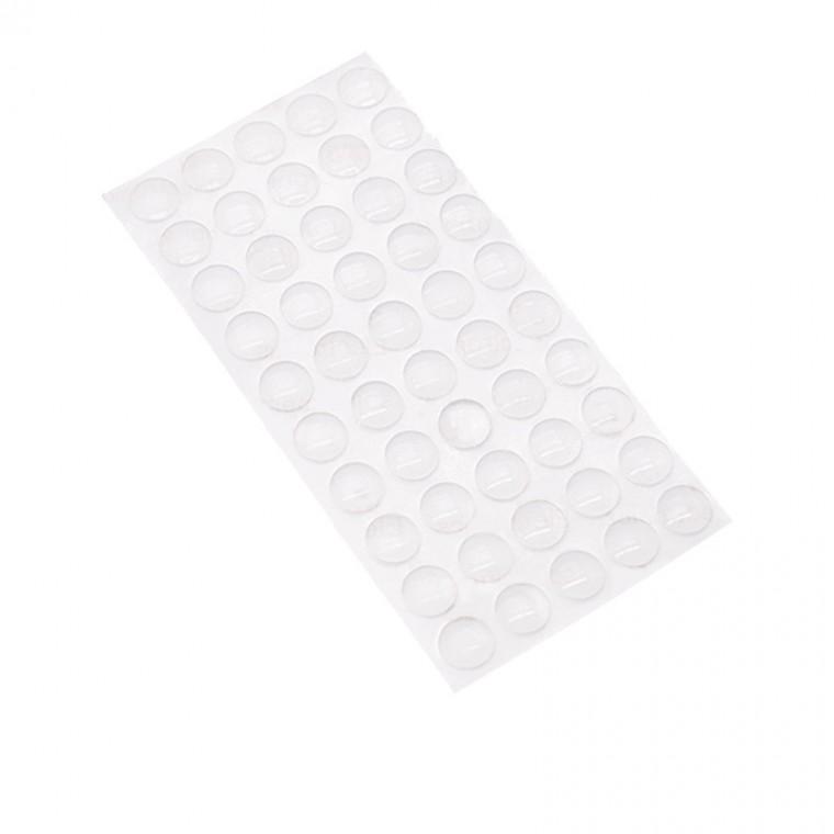SelM 화장실 서랍 충격 흡수 스티커 10mm 50개입 문콕 내각 미끄럼 실리콘 도어 범퍼 문꽝
