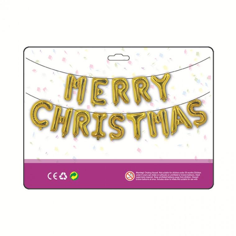 SelM 메리 크리스마스 골드 merry christmas 풍선 가랜드 가렌더