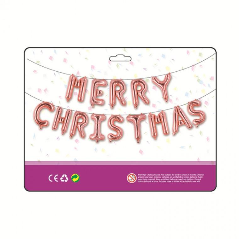 SelM 메리 크리스마스 로즈골드 merry christmas 풍선 가랜드 가렌더