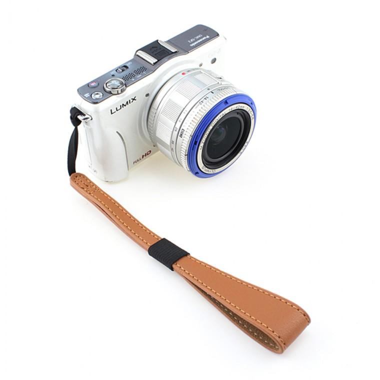 DSLR 카메라 핸드 손목 스트랩 줄 브라운 펜탁스 호환