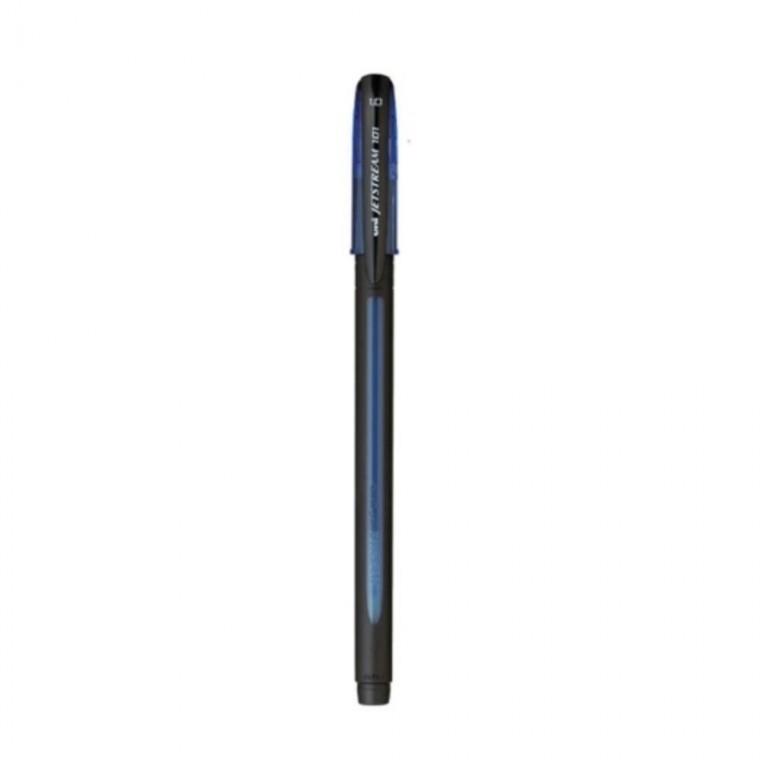 유니 제트스트림 청색 볼펜 1.0mm 낱개 파랑 블루 필기 수험 업무 사무용품