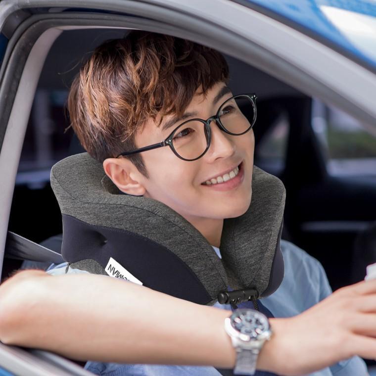 넥필로 메모리폼 목베개 목쿠션 (네이비)