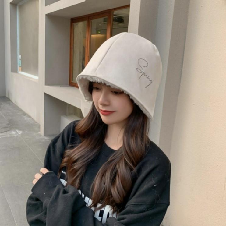 스프링 스웨이드 양털 양면 털모자 벙거지 모자 버킷햇 니트모자 챙모자 겨울모자 가을모자 벙거지모자