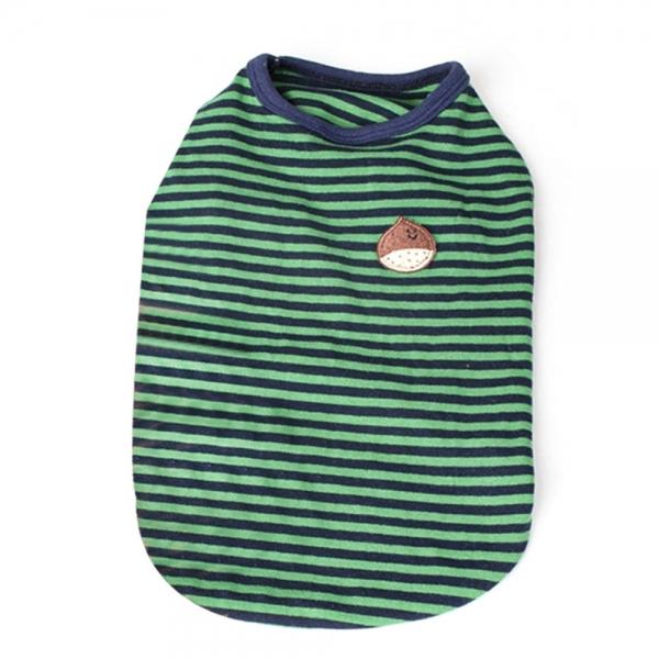 까사벨로 강아지옷 스트라이프 티셔츠 (체스넛) (XL)