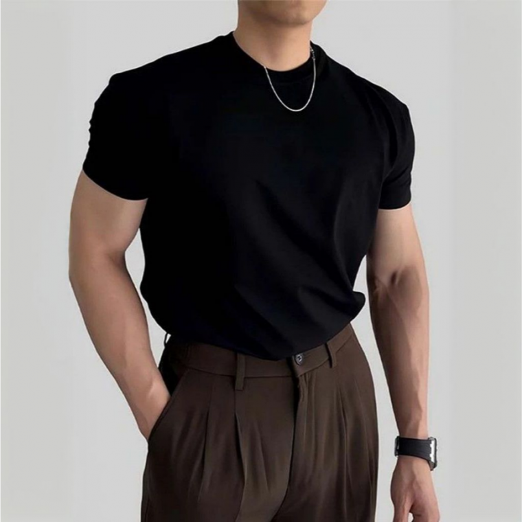 오뜨모드 남자 여름 반팔 무지 오버핏 티셔츠 헬창룩 데일리룩 남친룩 여름남자티