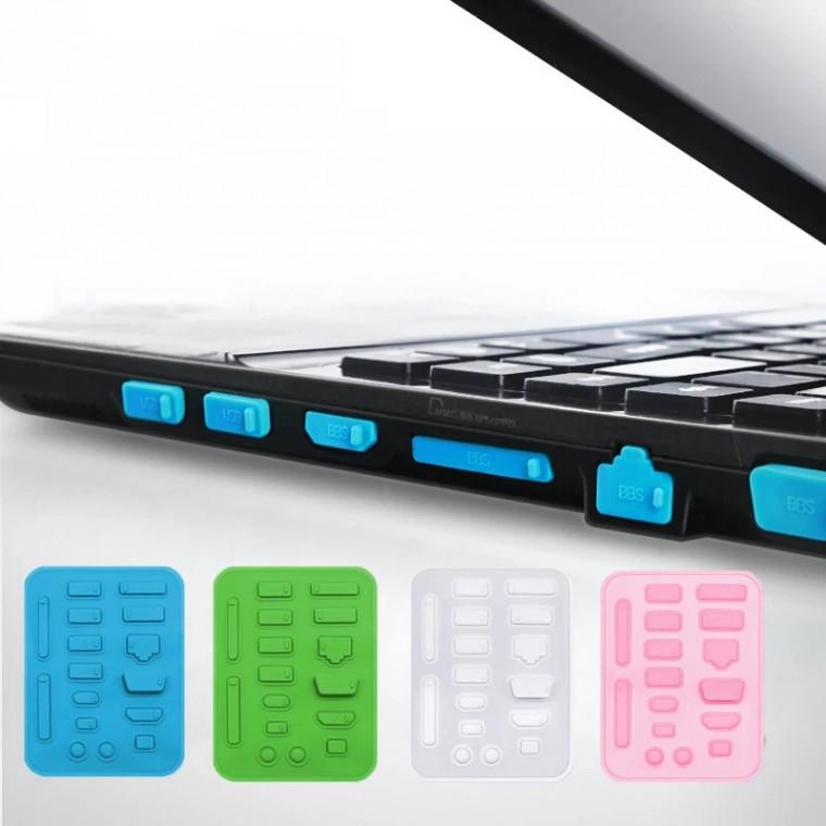 SelM 투명 10pcs PC 노트북 플러그 커버 방진 USB 먼지 컴퓨터 포트 이물 마개 실리콘