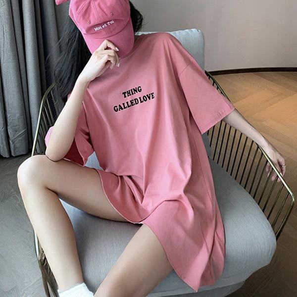 여성 3컬러 러블리 레터링 반팔 티셔츠 LK-T18