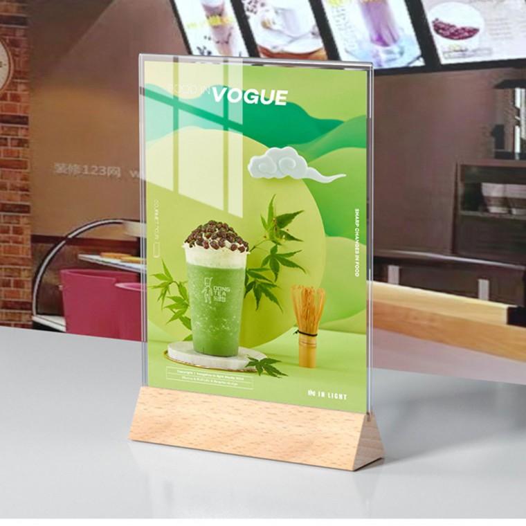 코어스 T자형 가로 세로형 우드 아크릴 스탠드 A5