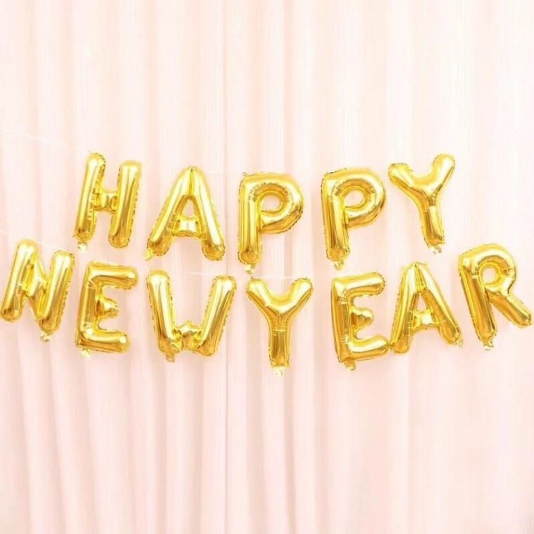 SelM 해피뉴이어 골드 HappyNewYear 새해 신년 가랜드 풍선