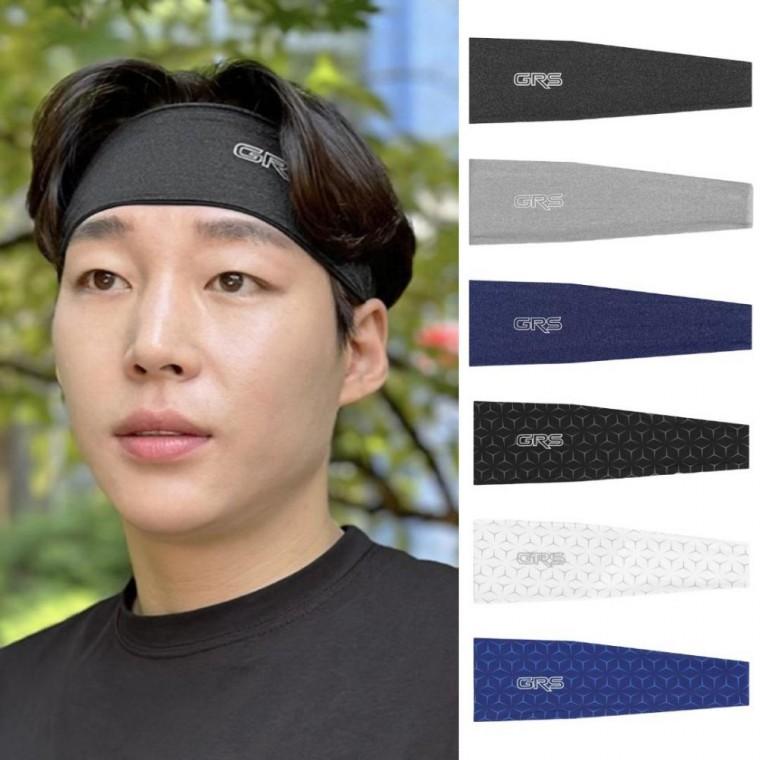 GRS 스포츠 헤어밴드 러닝 등산 땀흡수 머리띠