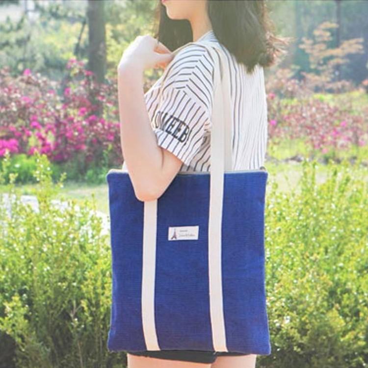 브릭 캔버스 숄더백 에코백 장바구니 데일리 학생 학원 어린이집 기념품 보조가방 토트백 가방 미니백