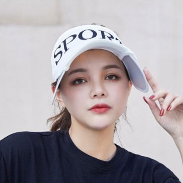 여성용 여름 스포츠 썬캡(화이트)