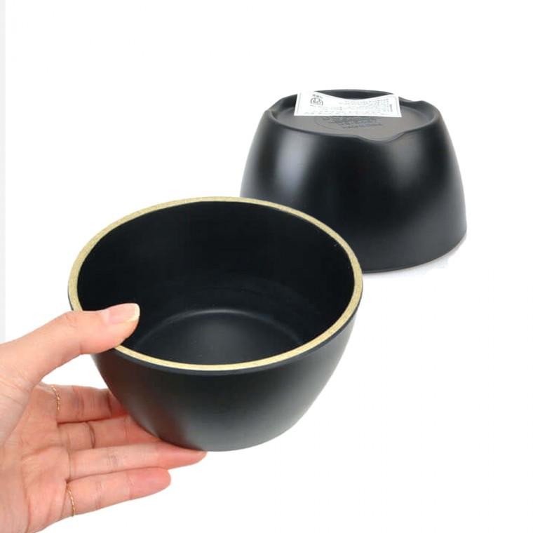 돌산 앤틱블랙 멜라민 밥공기