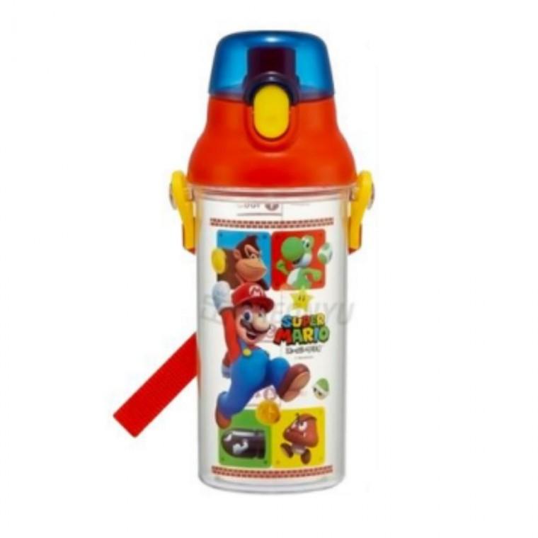캐릭터 그림 클리어 눈금보틀 원터치 어린이 물통 480ml