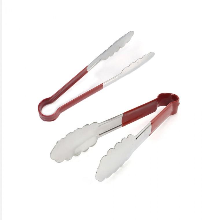 샐러드 야채용 코팅 꽂잎 스텐집게