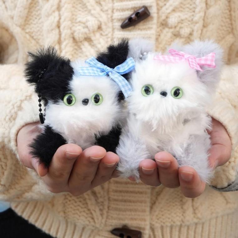 투톤 고양이 모루인형 만들기 DIY (낱개) 랜덤발송
