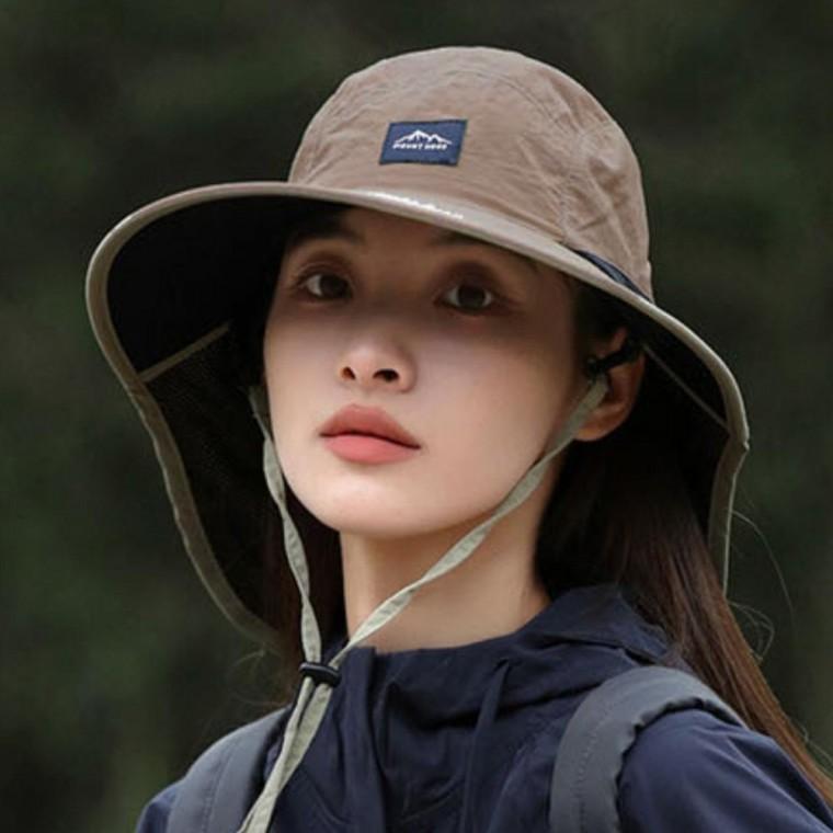 3색 1개 플랩캡 버킷햇 정글모자 사파리 와이드모자 벙거지 챙모자 뒷목 가리개
