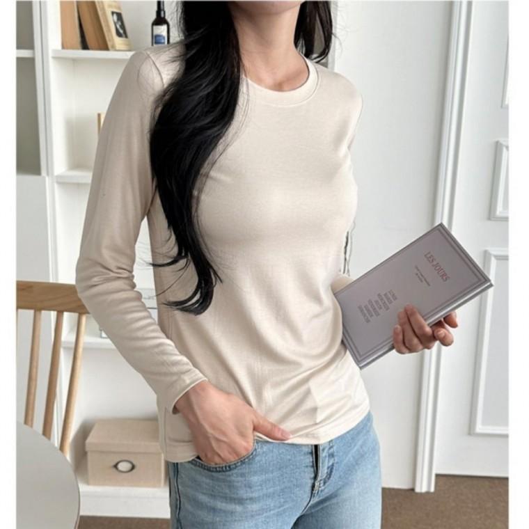 여자 가을 티셔츠 긴팔티 여성 베이직 기본 봄 이너