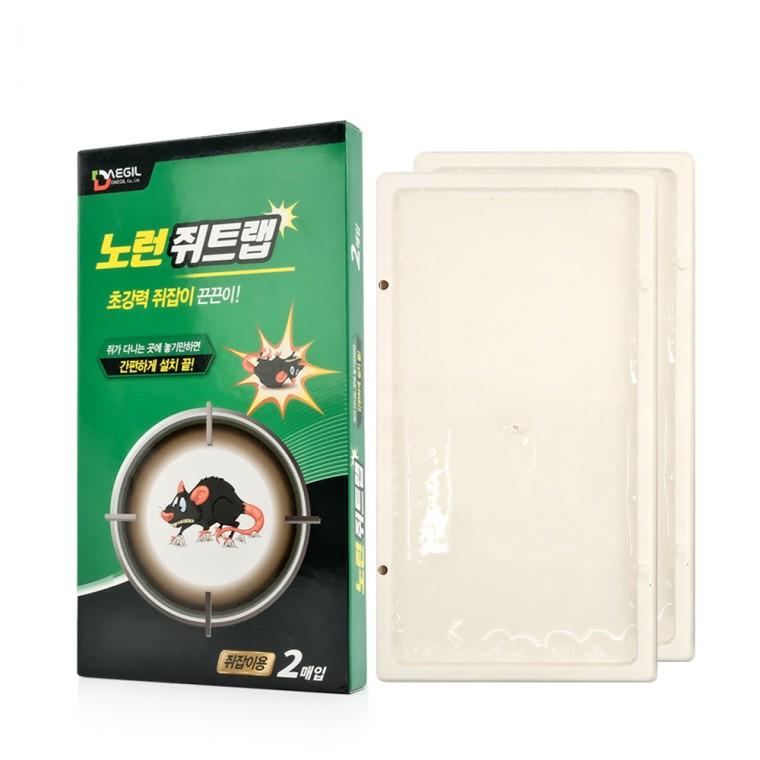 노런 쥐트랩(2매입) 초강력 쥐잡이 끈끈이 쥐덫