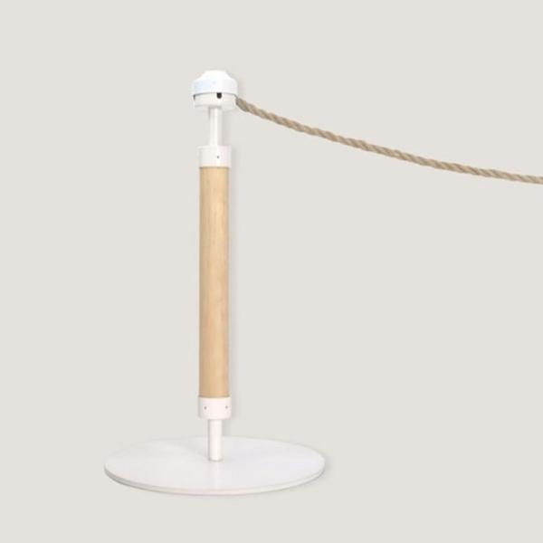 우드 차단봉 안전봉 벨트 차단봉 대기줄 화이트 450