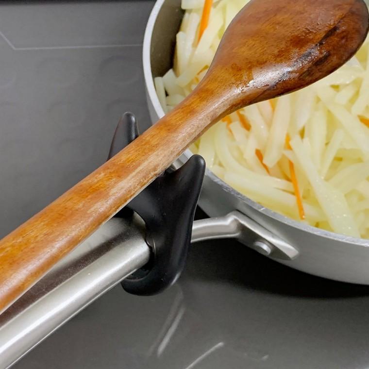 국자 받침대 실리콘 국자 받침 뒤집개 받침 조리도구 고정 거치대