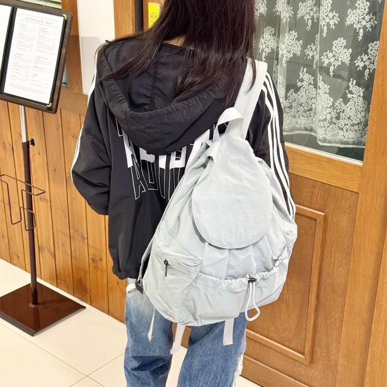 여성 직장인 대학생 백팩 데일리 캐주얼 스트링 가방