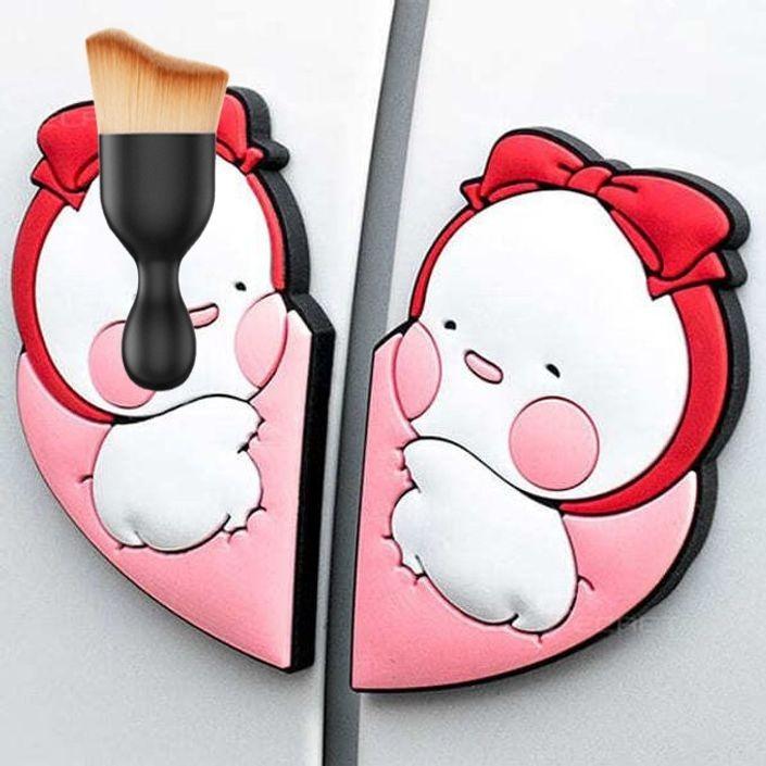 옴팡이 차량 문콕방지 가드 도어가드 엣지 몰딩 리본 다용도 먼지 브러쉬 세트