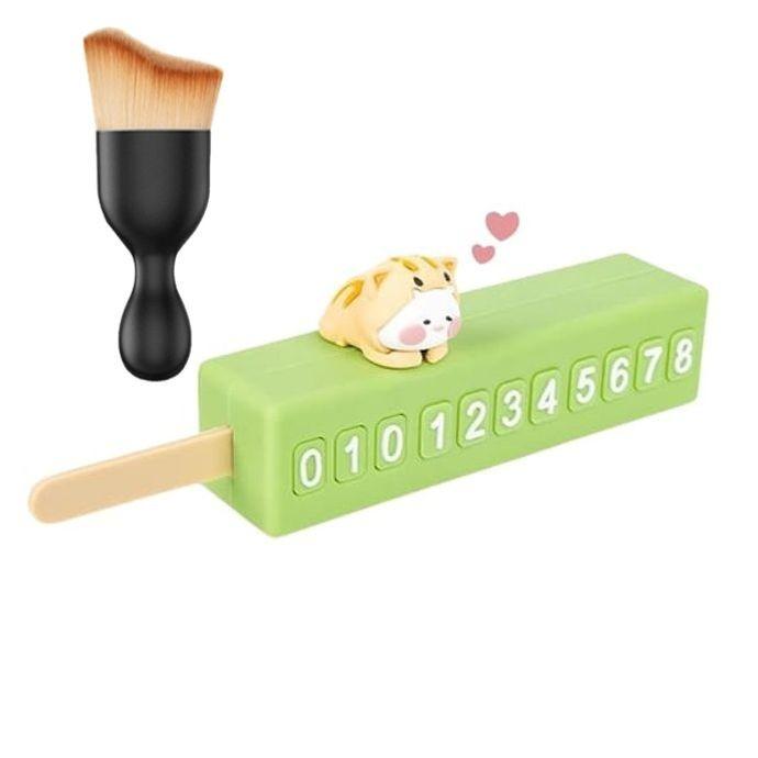 아이스크림 주차 알림판 연락처 전화 번호판 부착식 다용도 먼지 브러쉬 세트