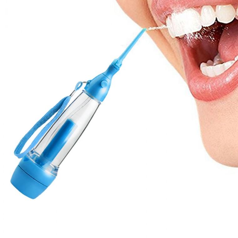 노충전 펌핑식 구강세정기 수동 워터치실 70ml(블루)