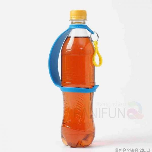 실리콘 물병 홀더 블루 생수통손잡이 생수병손잡이 손잡이뚜껑 물병손잡이 등산용품