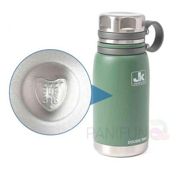 워터 스텐보온병 600ml 다크그린 스테인레스물통 등산물통 보냉물통 스텐물통 휴대용보온병