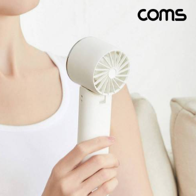Coms 휴대용 에어컨 선풍기 펠티어 급속 냉각패드 쿨링 C타입 충전식 손선풍기