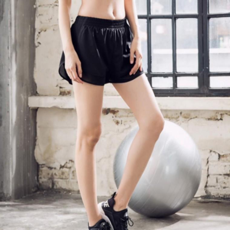 여성 투인원 반바지 허닝 운동 요가 필라테스 쇼츠