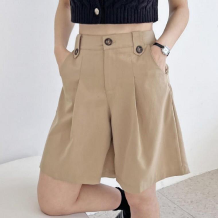 여성 여름 데일리 캐주얼 5부 치마 반바지 벨트포함