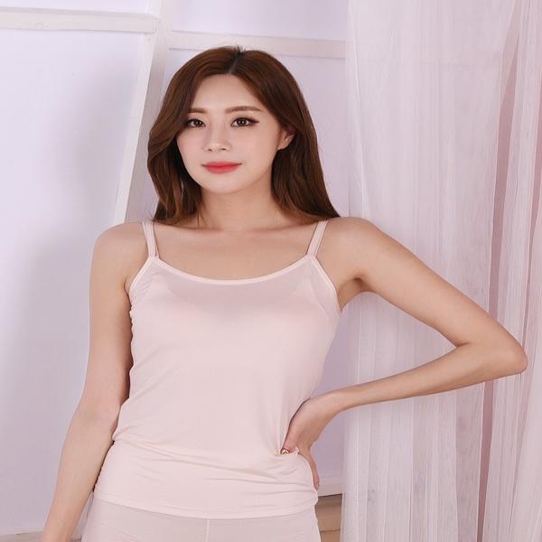 시원하고 매끄러운 촉감 좋은 쿨 인견 끈런닝