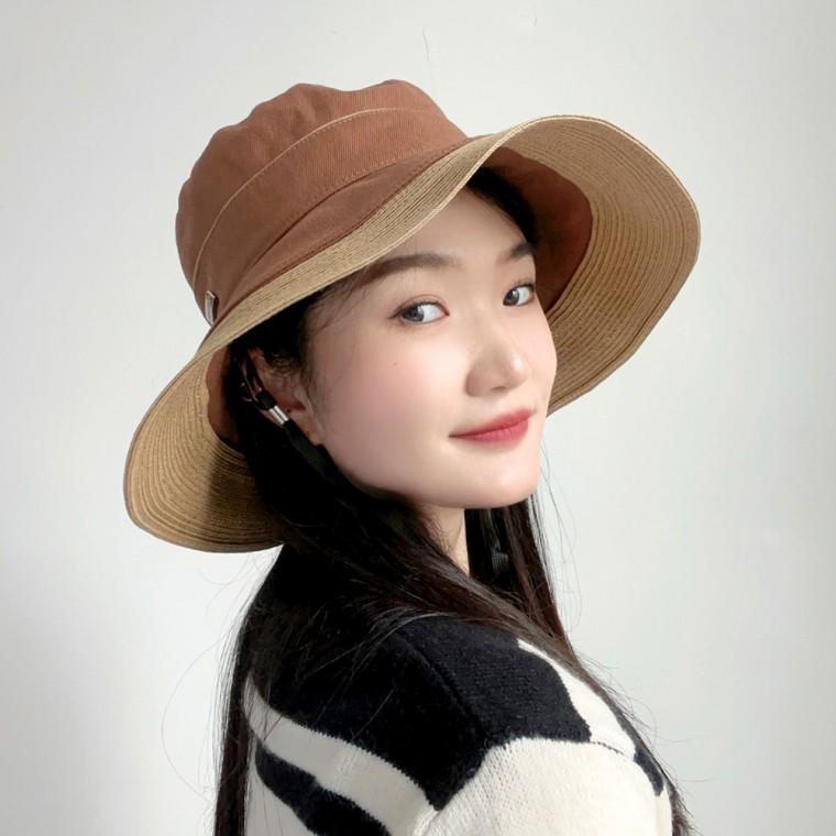 벨루아 여성용 벙거지모자 버킷햇 등산모자 (브라운)