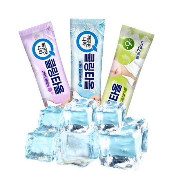 LW 깨끗한나라 쿨링타올 야외활동 등산 러닝 일회용 물티슈