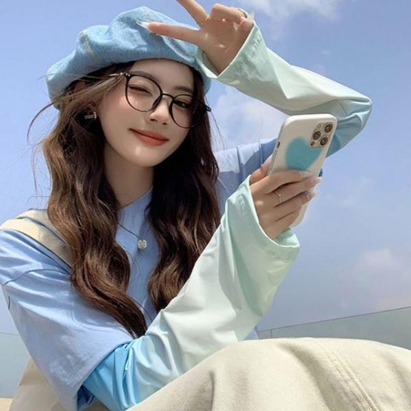 그라데이션 와이드 쿨토시 등산 낚시 운전 팔토시