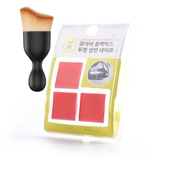 블랙박스 테이프 하이패스 부착 양면 테이프 3P 다용도 먼지 브러쉬 세트
