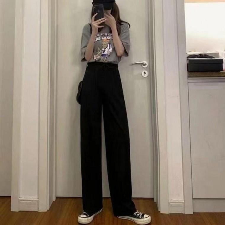 아이스밴딩 여자바지 와이드팬츠 냉감바지