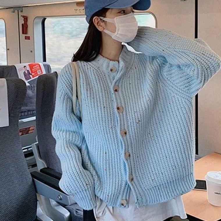 여성봄가디건올봄패션 니트 패션 해외 공항 코디 컬러 여행 가디건 여자 모두팜