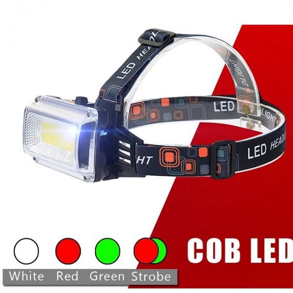 광폭 COB LED 충전식 헤드랜턴 10W 등산 낚시 랜턴 DH