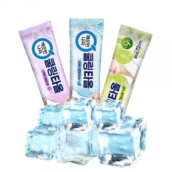 LW 깨끗한나라 쿨링타올 야외활동 등산 낚시 골프 러닝 쿨다운 일회용 물티슈