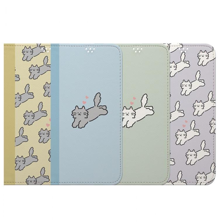 갤럭시 엑스커버5 G525 네오 스탠다드 달려냥냥 지갑형 다이어리 핸드폰 케이스